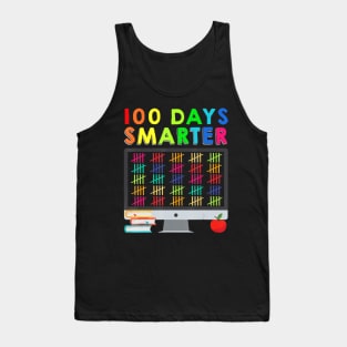 100 Days Smarter Of School Distance Learning Teacher Kids Tank Top